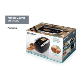 Gorenje | Breadmaker | BM1210BK | 800 W | Programmes Qty 12 | Black