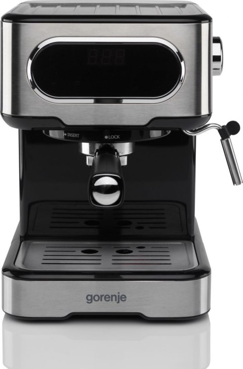Gorenje | Coffee machine | ESCM15DBK | Pump pressure 15 bar | Built-in milk frother | Manual | 1100 W | Stainless steel Gorenje | Coffee machine | ESCM15DBK | Pump pressure 15 bar | Built-in milk frother | Manual | 1100 W | Stainless steel
