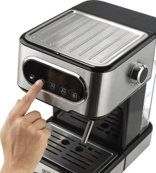 Gorenje | Coffee machine | ESCM15DBK | Pump pressure 15 bar | Built-in milk frother | Manual | 1100 W | Stainless steel