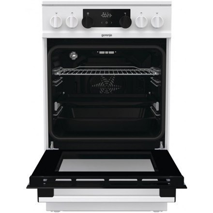 Gorenje | Cooker | GECS5C70WA | Hob type Vitroceramic | Oven type Electric | White | Width 50 cm | Grilling | LED | Depth 59.4 c Gorenje | Cooker | GECS5C70WA | Hob type Vitroceramic | Oven type Electric | White | Width 50 cm | Grilling | LED | Depth 59.4 c