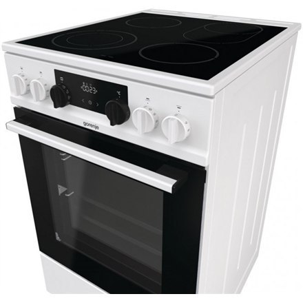 Gorenje | Cooker | GECS5C70WA | Hob type Vitroceramic | Oven type Electric | White | Width 50 cm | Grilling | LED | Depth 59.4 c Gorenje | Cooker | GECS5C70WA | Hob type Vitroceramic | Oven type Electric | White | Width 50 cm | Grilling | LED | Depth 59.4 c