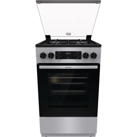Gorenje | Cooker | GK5C41SJ | Hob type Gas | Oven type Electric | Stainless steel | Width 50 cm | Grilling | Depth 59.4 cm | 62