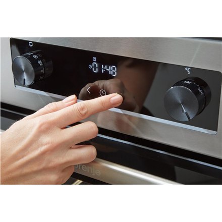 Gorenje | Cooker | GK5C41SJ | Hob type Gas | Oven type Electric | Stainless steel | Width 50 cm | Grilling | Depth 59.4 cm | 62