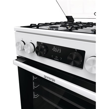Gorenje | Cooker | GK5C41WH | Hob type Gas | Oven type Electric | White | Width 50 cm | Grilling | Depth 59.4 cm | 70 L