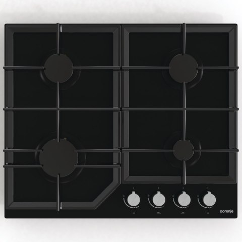 Gorenje | GT641KB | Hob | Gas on glass | Number of burners/cooking zones 4 | Rotary knobs | Black Gorenje | GT641KB | Hob | Gas on glass | Number of burners/cooking zones 4 | Rotary knobs | Black