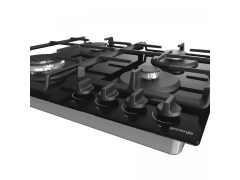 Gorenje | GTW641EB | Hob | Gas on glass | Number of burners/cooking zones 4 | Rotary knobs | Black Gorenje | GTW641EB | Hob | Gas on glass | Number of burners/cooking zones 4 | Rotary knobs | Black