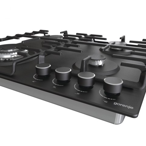 Gorenje | GW642AB | Hob | Gas | Number of burners/cooking zones 4 | Rotary knobs | Black