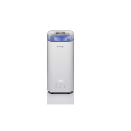 Gorenje | H50W | Air Humidifier | m³ | 26 W | Water tank capacity 5 L | Suitable for rooms up to 20 m² | Ultrasonic | Humidifica Gorenje | H50W | Air Humidifier | m³ | 26 W | Water tank capacity 5 L | Suitable for rooms up to 20 m² | Ultrasonic | Humidifica