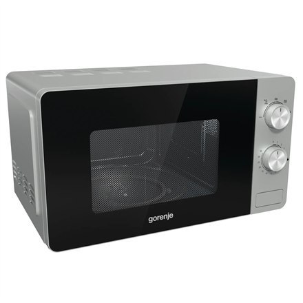 Gorenje | MO20E1S | Kuchenka mikrofalowa | Wolnostojąca | 20 L | 800 W | Srebrna Gorenje | MO20E1S | Kuchenka mikrofalowa | Wolnostojąca | 20 L | 800 W | Srebrna