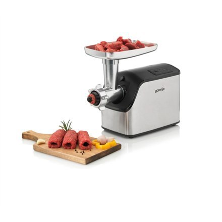 Gorenje | Meat Grinder | MG2202XE | Stainless Steel/Black | 2200 W | Number of speeds 1 | Throughput (kg/min) 2.2 Gorenje | Meat Grinder | MG2202XE | Stainless Steel/Black | 2200 W | Number of speeds 1 | Throughput (kg/min) 2.2