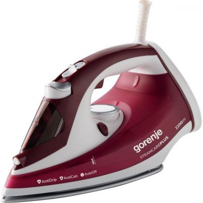 Gorenje | SIH3000RBC | Steam Iron | Steam Iron | 3000 W | Water tank capacity 350 ml | Continuous steam 40 g/min | Steam boost p Gorenje | SIH3000RBC | Steam Iron | Steam Iron | 3000 W | Water tank capacity 350 ml | Continuous steam 40 g/min | Steam boost p