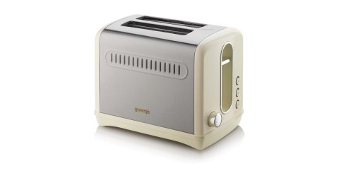 Gorenje | T1100CLI | Toaster | Power 1100 W | Number of slots 2 | Housing material Plastic, metal | Beige/ stainless steel Gorenje | T1100CLI | Toaster | Power 1100 W | Number of slots 2 | Housing material Plastic, metal | Beige/ stainless steel