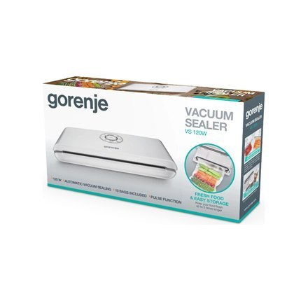 Gorenje | VS120W | Vacuum Sealer | Power 120 W | White Gorenje | VS120W | Vacuum Sealer | Power 120 W | White