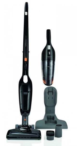 Gorenje | Vacuum cleaner | SVC144FBK | Handstick 2in1 | Handstick | - W | 14.4 V | Operating time (max) 38 min | Black
