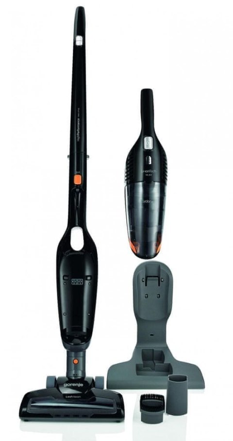 Gorenje | Vacuum cleaner | SVC144FBK | Handstick 2in1 | Handstick | - W | 14.4 V | Operating time (max) 38 min | Black Gorenje | Vacuum cleaner | SVC144FBK | Handstick 2in1 | Handstick | - W | 14.4 V | Operating time (max) 38 min | Black