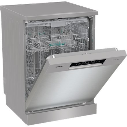 Gorenje | Zmywarka | GS643E90X | Wolnostojąca | Szerokość 59,9 cm | Liczba kompletów naczyń 16 | Liczba programów 6 | Klasa efek Gorenje | Zmywarka | GS643E90X | Wolnostojąca | Szerokość 59,9 cm | Liczba kompletów naczyń 16 | Liczba programów 6 | Klasa efek