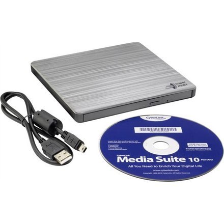 H.L Data Storage Ultra Slim Portable DVD-Writer Silver H.L Data Storage Ultra Slim Portable DVD-Writer Silver