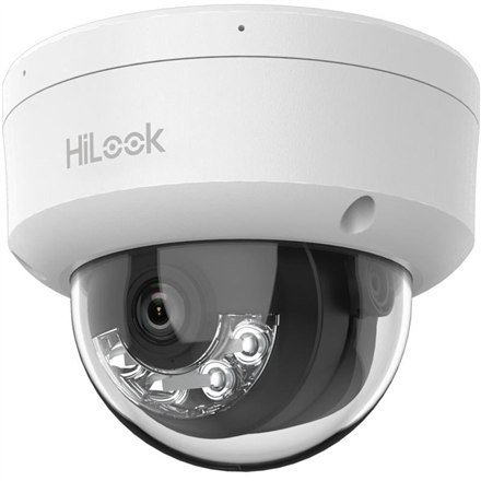 HiLook dome IPC-D180HA-LU F2.8 (8 MP, 30 m. IR, 30m. LED, Hybrid Light), White HiLook dome IPC-D180HA-LU F2.8 (8 MP, 30 m. IR, 30m. LED, Hybrid Light), White