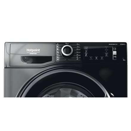 Hotpoint Washing machine NLCD 948 BS A EU, Front Loading, Energy Class A, Capacity 9 kg, Black Hotpoint Washing machine NLCD 948 BS A EU, Front Loading, Energy Class A, Capacity 9 kg, Black