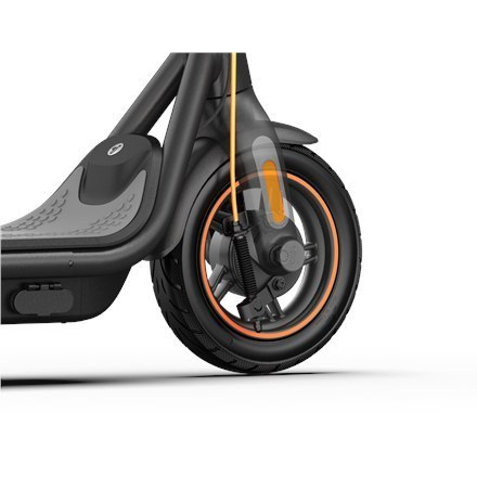 Hulajnoga elektryczna Segway | Kickscooter F65I Powered by Segway | Do 25 km/h | 10 " | Ciemnoszary/Pomarańczowy