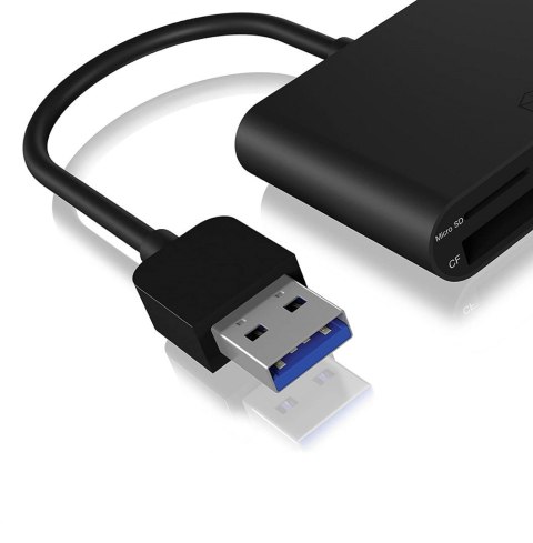 ICY BOX | IB-CR301-U3 USB 3.0 Zewnętrzny czytnik kart | USB 3.0 Typ-A | 3 x gniazdo czytnika kart: CF, SD, microSD ICY BOX | IB-CR301-U3 USB 3.0 Zewnętrzny czytnik kart | USB 3.0 Typ-A | 3 x gniazdo czytnika kart: CF, SD, microSD