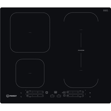 INDESIT | Hob | IB 65B60 NE | Induction | Number of burners/cooking zones 4 | Touch | Timer | Black INDESIT | Hob | IB 65B60 NE | Induction | Number of burners/cooking zones 4 | Touch | Timer | Black