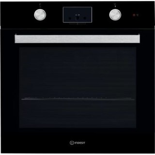 INDESIT | Oven | IFW 65Y0 J BL | 66 L | Multifunctional | Manual | Mechanical control | Height 59.5 cm | Width 59.5 cm | Black