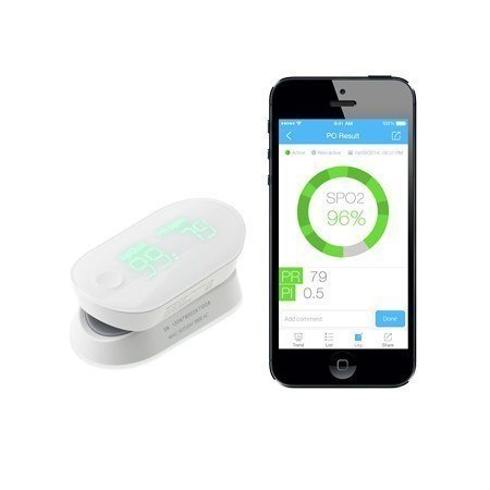 IOS 7.0+, Android 4.0+ | Air | Model: PO3, Classification: Internally powered, type BF | Wireless pulse oximeter IOS 7.0+, Android 4.0+ | Air | Model: PO3, Classification: Internally powered, type BF | Wireless pulse oximeter