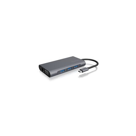 Icy Box IB-DK4040-CPD USB Type-C™ DockingStation with two video interfaces Raidsonic Icy Box IB-DK4040-CPD USB Type-C™ DockingStation with two video interfaces Raidsonic