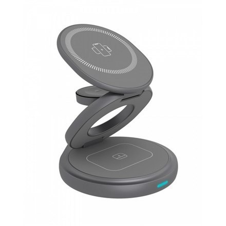 Icy Box IB-SH101-CH in 1 foldable magnetic charging stand for mobile phone, earpods and smartwatch, Aluminium Icy Box IB-SH101-CH in 1 foldable magnetic charging stand for mobile phone, earpods and smartwatch, Aluminium