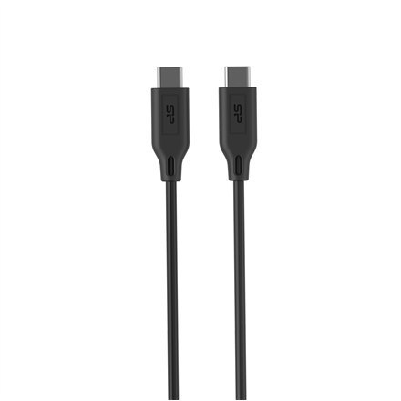Kabel Silicon Power | USB-C | Męski | 24-pinowy USB-C | Męski | Czarny | 24-pinowy USB-C | 1 m Kabel Silicon Power | USB-C | Męski | 24-pinowy USB-C | Męski | Czarny | 24-pinowy USB-C | 1 m