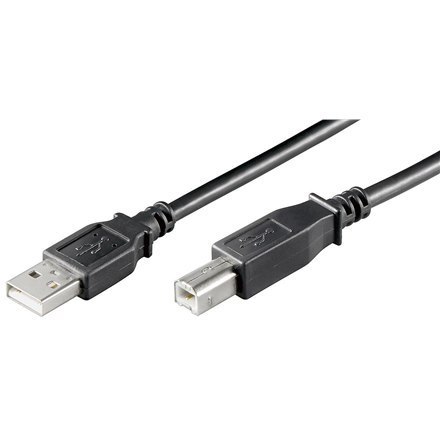 Kabel USB Goobay Męski 4 pin USB typu A - Męski 4 pin USB typu B Czarny 1.8m | Gwarancja 12 miesięcy Kabel USB Goobay Męski 4 pin USB typu A - Męski 4 pin USB typu B Czarny 1.8m | Gwarancja 12 miesięcy