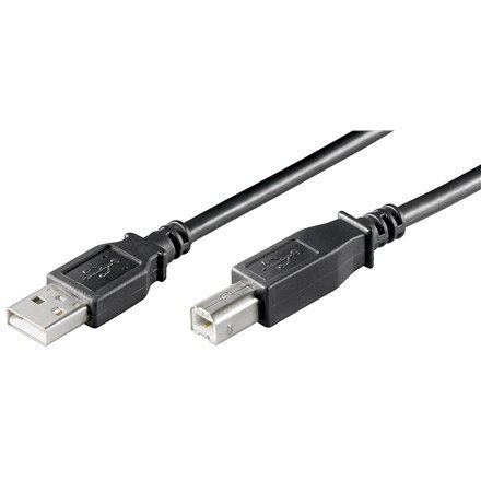 Kabel USB Goobay | Męski | 4 pin USB typu A | Męski | Czarny | 4 pin USB typu B | 3 m | Gwarancja 12 miesięcy Kabel USB Goobay | Męski | 4 pin USB typu A | Męski | Czarny | 4 pin USB typu B | 3 m | Gwarancja 12 miesięcy