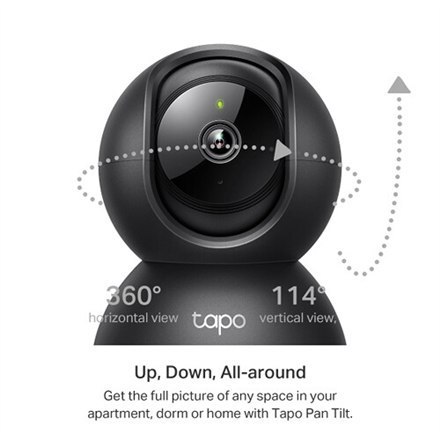 Kamera monitoringu domowego TP-LINK Pan/Tilt Wi-Fi Tapo C211 z funkcją PTZ, rozdzielczością 3 MP, ogniskową 3.83mm, kodowaniem H Kamera monitoringu domowego TP-LINK Pan/Tilt Wi-Fi Tapo C211 z funkcją PTZ, rozdzielczością 3 MP, ogniskową 3.83mm, kodowaniem H