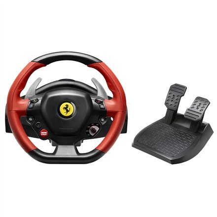 Kierownica do gier Ferrari 458 Spider Racing Wheel od Thrustmaster | Czarno-czerwona Kierownica do gier Ferrari 458 Spider Racing Wheel od Thrustmaster | Czarno-czerwona