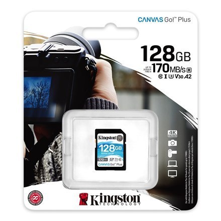 Kingston | Canvas Go! Plus | 128 GB | SD | Pamięć flash klasy 10 Kingston | Canvas Go! Plus | 128 GB | SD | Pamięć flash klasy 10