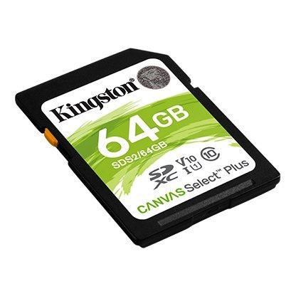 Kingston | Canvas Select Plus | UHS-I | 64 GB | SDXC | Pamięć flash klasy 10 Kingston | Canvas Select Plus | UHS-I | 64 GB | SDXC | Pamięć flash klasy 10