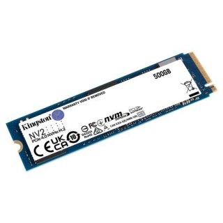 Kingston | SSD | NV2 | 500 GB | SSD form factor M.2 2280 | SSD interface PCIe 4.0 x4 NVMe | Read speed 3500 MB/s | Write speed 2
