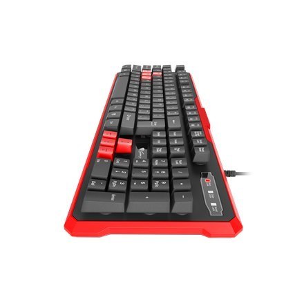 Klawiatura do gier GENESIS RHOD 110, Układ US, Przewodowa, Czerwona | Genesis | RHOD 110 | Klawiatura gamingowa | US | Przewodow Klawiatura do gier GENESIS RHOD 110, Układ US, Przewodowa, Czerwona | Genesis | RHOD 110 | Klawiatura gamingowa | US | Przewodow