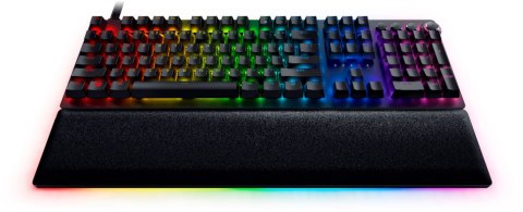 Klawiatura do gier Razer Huntsman V2 z optycznym przełącznikiem podświetleniem LED RGB, przewodowa, czarna, układ numeryczny, pr Klawiatura do gier Razer Huntsman V2 z optycznym przełącznikiem podświetleniem LED RGB, przewodowa, czarna, układ numeryczny, pr