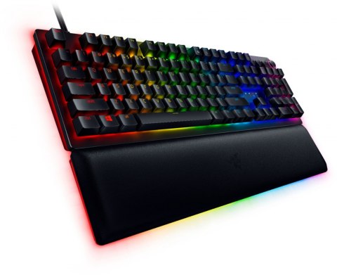 Klawiatura do gier Razer Huntsman V2 z optycznym przełącznikiem podświetleniem LED RGB, przewodowa, czarna, układ numeryczny, pr Klawiatura do gier Razer Huntsman V2 z optycznym przełącznikiem podświetleniem LED RGB, przewodowa, czarna, układ numeryczny, pr