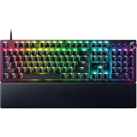 Klawiatura do gier Razer Huntsman V3 Pro przewodowa czarna nordycka z analogowym optycznym przełącznikiem Klawiatura do gier Razer Huntsman V3 Pro przewodowa czarna nordycka z analogowym optycznym przełącznikiem