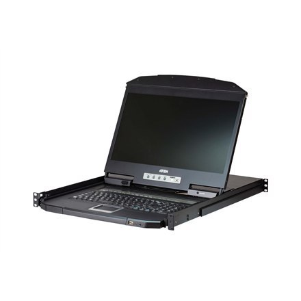 Klawisz przełączający KVM z monitorem LCD o szerokim ekranie i pojedynczej szynie Aten | 8-Port PS/2-USB VGA | CL3108NX-ATA-AG Klawisz przełączający KVM z monitorem LCD o szerokim ekranie i pojedynczej szynie Aten | 8-Port PS/2-USB VGA | CL3108NX-ATA-AG