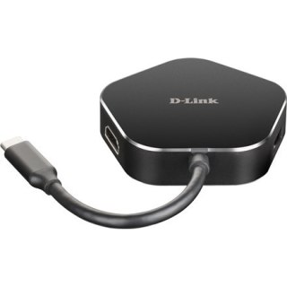 Koncentrator USB-C D-Link | 4 w 1 z HDMI i zasilaniem Power Delivery | DUB-M420 | Hub USB | Gwarancja na 24 miesiące | USB Type-