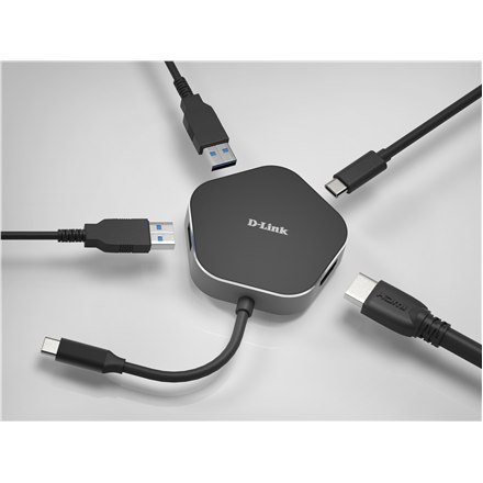 Koncentrator USB-C D-Link | 4 w 1 z HDMI i zasilaniem Power Delivery | DUB-M420 | Hub USB | Gwarancja na 24 miesiące | USB Type- Koncentrator USB-C D-Link | 4 w 1 z HDMI i zasilaniem Power Delivery | DUB-M420 | Hub USB | Gwarancja na 24 miesiące | USB Type-