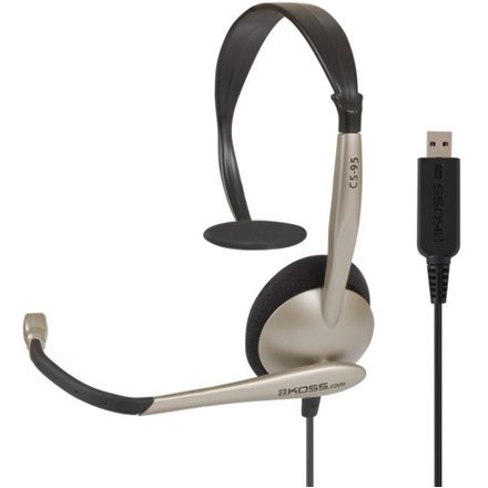 Koss | CS95 USB | Headphones | Wired | On-Ear | Microphone | Black/Gold Koss | CS95 USB | Headphones | Wired | On-Ear | Microphone | Black/Gold