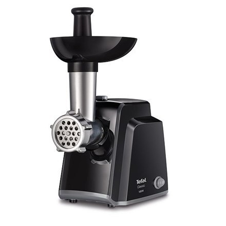 Kruszarka do mięsa TEFAL NE105838 Czarna, 1400 W, 1 prędkość, Przepustowość (kg/min) 1.7, 3 sita ze stali nierdzewnej Kruszarka do mięsa TEFAL NE105838 Czarna, 1400 W, 1 prędkość, Przepustowość (kg/min) 1.7, 3 sita ze stali nierdzewnej