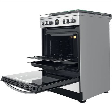 Kuchenka INDESIT | IS67G8CHX/E/1 | Typ płyty gazowa | Typ piekarnika elektryczna | Stal nierdzewna | Szerokość 60 cm | Głębokość