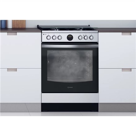 Kuchenka INDESIT | IS67G8CHX/E/1 | Typ płyty gazowa | Typ piekarnika elektryczna | Stal nierdzewna | Szerokość 60 cm | Głębokość