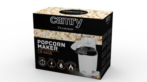 Kuchenka do popcornu Camry o mocy 1200 W z gwarancją 24 miesiące Kuchenka do popcornu Camry o mocy 1200 W z gwarancją 24 miesiące